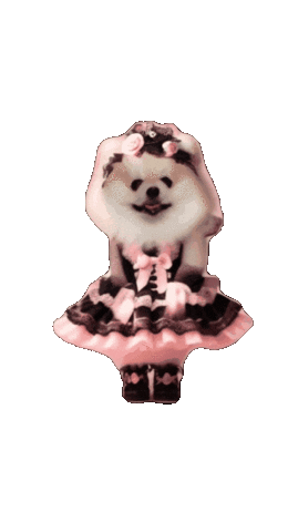 犬 Pom Sticker