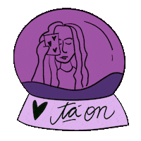 pytunadesign tarot roxo cartomante baralho cigano Sticker