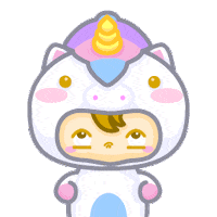 kiktoyz baby unicorn middlefinger err Sticker