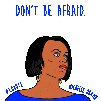 Register To Vote Michelle Obama Sticker by #GoVote