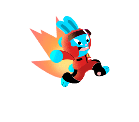 On Fire Running Sticker by sopedou