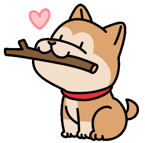 Dog Love Sticker by Ai and Aiko