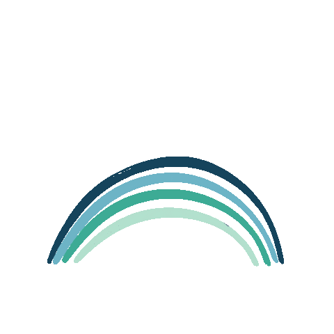 Rainbow Sticker by Felizes Para Sempre Design Criativo