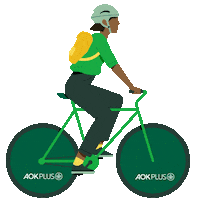 Training Fahrradfahren Sticker by AOK PLUS