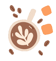 Coffee Fall Sticker by Flambette