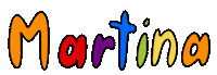 Martina Sticker by irinaH