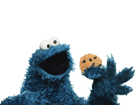 Hungry Cookie Monster Sticker by Sesame Street