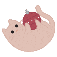 Cat Christmas Sticker