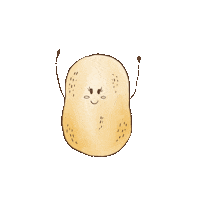 Heart Potato Sticker by New Monarq