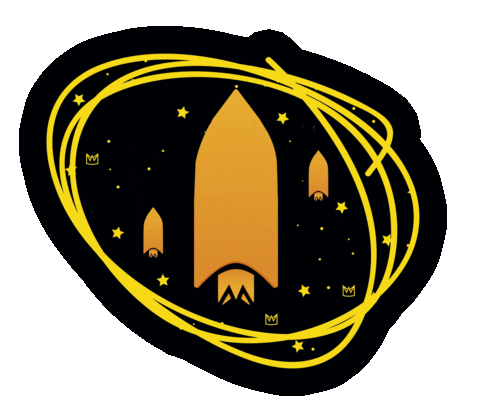 Star Rocket Sticker by Web Mentoring