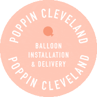 poppincleveland ohio balloons cleveland poppin Sticker