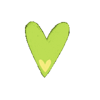 solemaru love heart green corazon Sticker