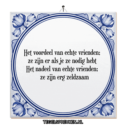 Wijsheid Spreuk Sticker by Tegelspreuken.nl
