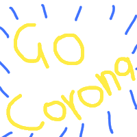 lasertruf doodle corona go corona lasertruf Sticker