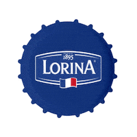 LorinaDrinks food logo drink blue Sticker