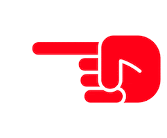 finger pointer Sticker by formdusche