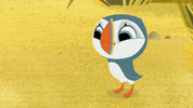 #puffin #rock #puffinrock #oona #surprised #whaaa? GIF by Puffin Rock