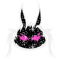 pinkukingdom glitter goth glitter graphic cassyette Sticker