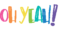 Celebrating Oh Yeah Sticker by Krissyanne Designs