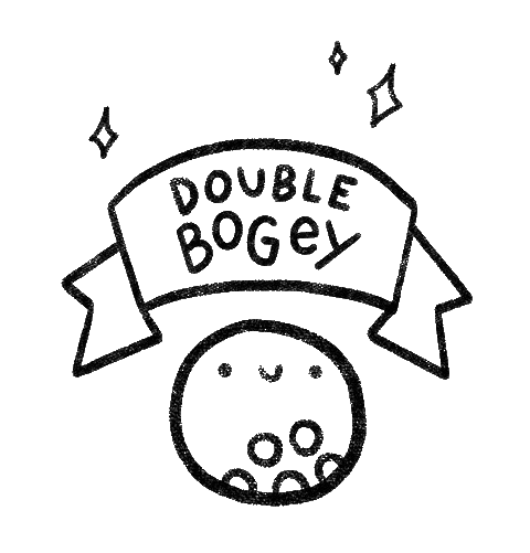 Golf Ball Sticker by Catharina Stewart