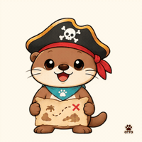 Exploring X Marks The Spot GIF by Otto the Otter by GleeSpace