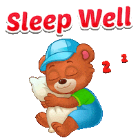 Good Night Sleeping Sticker by Lucas and Friends by RV AppStudios