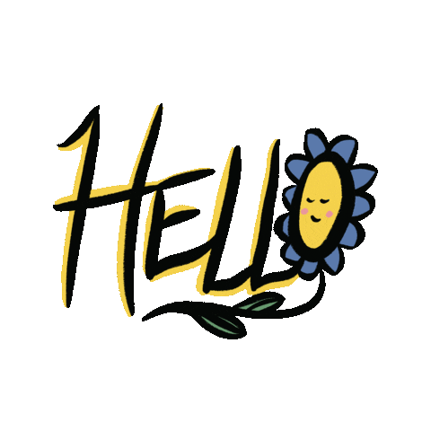 Flower Hello Sticker