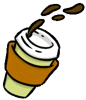 To Go Coffee Sticker by Mike O.