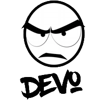 Devo Sticker by Cazasouq