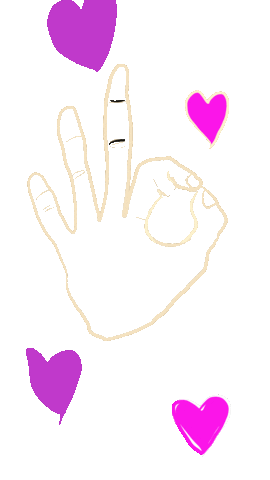 Hand Love Sticker