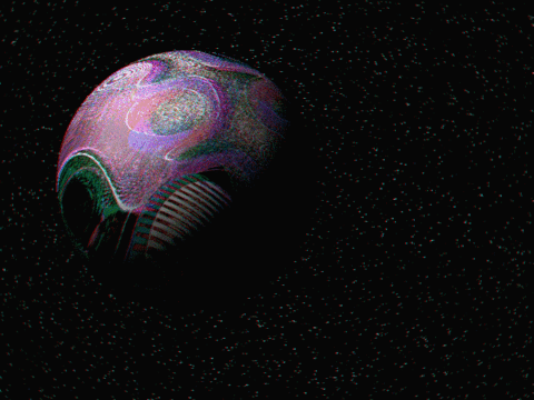 symmetryinchaos giphyupload glitch art #planet GIF