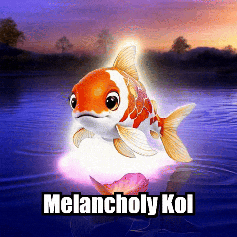 Koi Fish Sadness GIF by TheConfishius