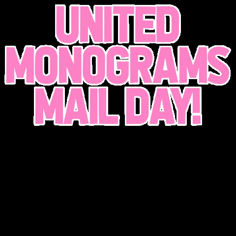 UnitedMonograms giphygifmaker best day ever mail day yay! GIF
