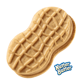 Nutterbutter snack cookie munch peanut butter Sticker