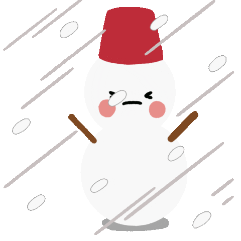 Snow Winter Sticker by おちょう