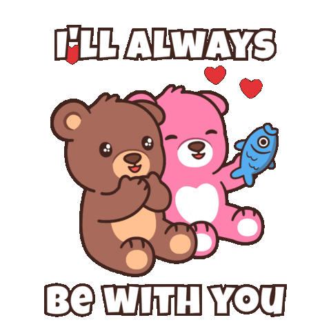 I Am Always With You Teddy Bear Sticker by BEARISH