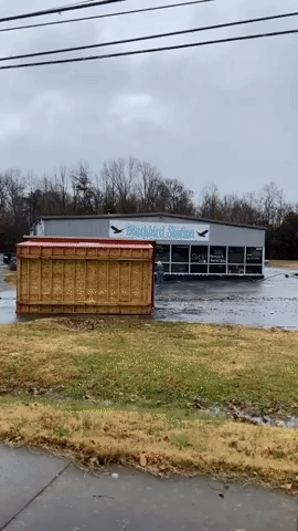 Buildings Damaged as Tornado-Warned Storm Hits Tullahoma, Tennessee