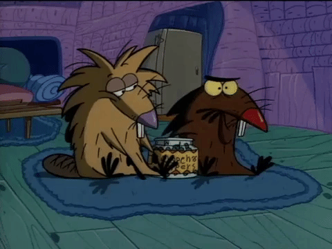 nickrewind giphydvr nicksplat angry beaver giphyab001 GIF