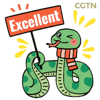 Happy New Year Lol Sticker by CGTN V-Studio