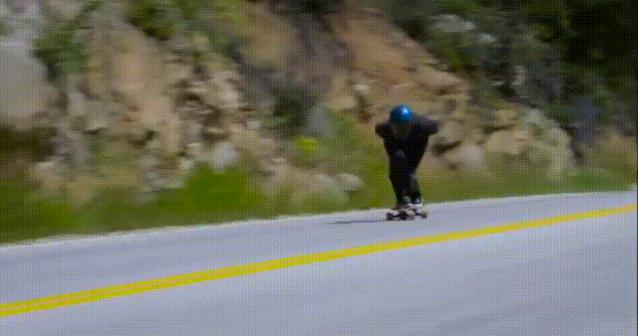 speed skateboarder GIF