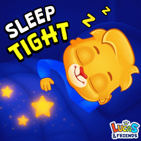 Good Night Bedtime GIF by Lucas and Friends by RV AppStudios