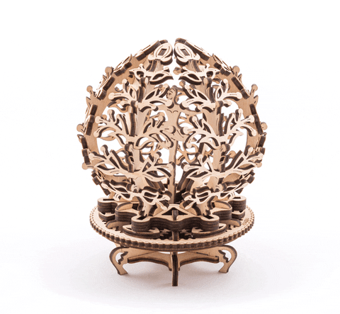 ugears giphyupload flower wooden puzzle ugears GIF