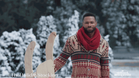 Christmas Sledding GIF by Hallmark Mystery