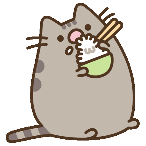 Hungry Cat Sticker by Pusheen