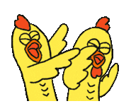 Chicken Gaga Sticker