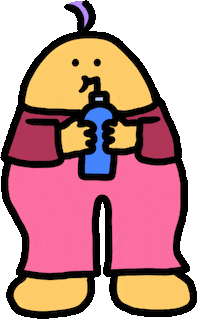 Drunk Water Sticker by Ruppert Tellac