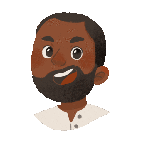 Husnaghniya happy smile love yourself black man Sticker