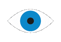 Eyes Looking Sticker by Poster_Freaks