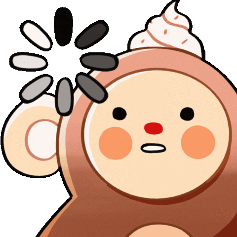 Monkey What Sticker