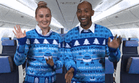 flying santa claus GIF by KLM